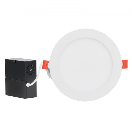 VEVOR 12W LED Recessed Ceiling Light, 4 Pack Ultra Thin 1200LM Canless ...