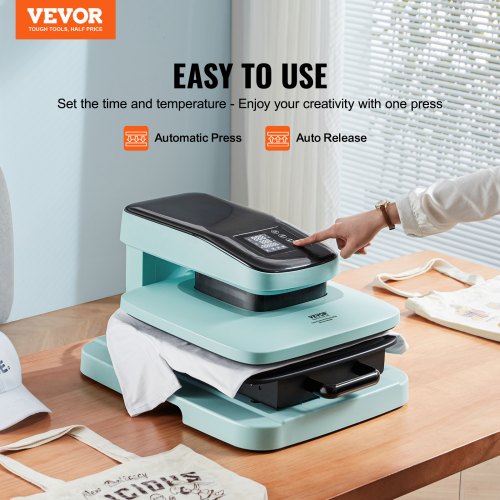 VEVOR Auto Heat Press Machine for T Shirts, 15 x 15 in Heating