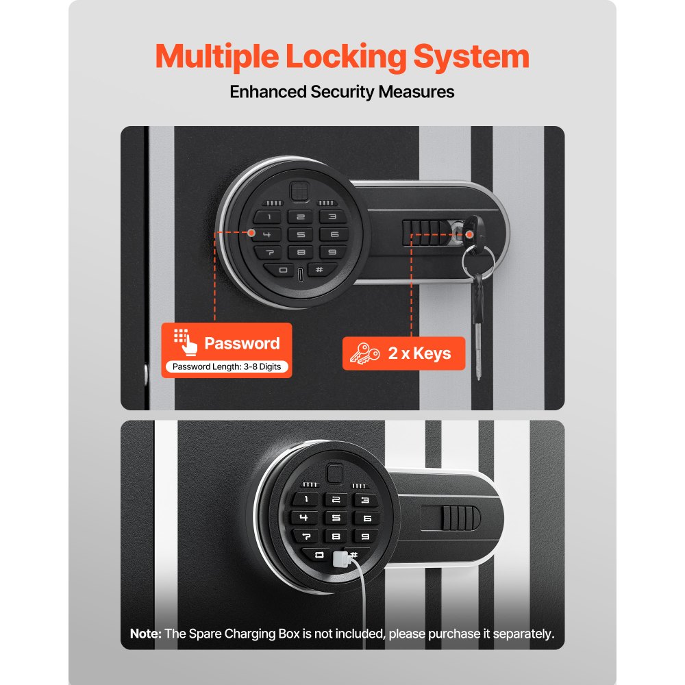 VEVOR 4 Gun Safe, Long Gun Cabinet for Rifles and Pistols, Quick Access ...