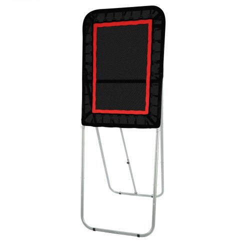 ZivPlay Lacrosse Rebounder Net - 4x7ft Adjustable Throwback With 5 Angles