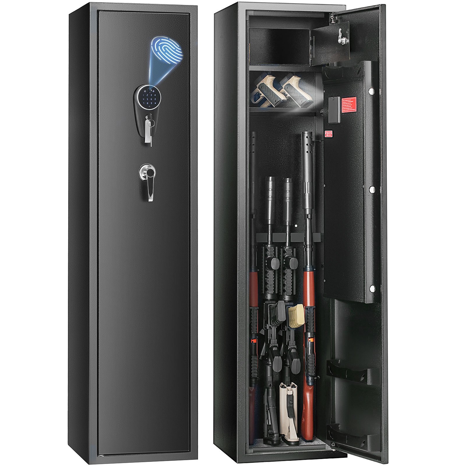 VEVOR VEVOR Gun Safe Rifle Safe with Fingerprint & Digital Keypad Lock