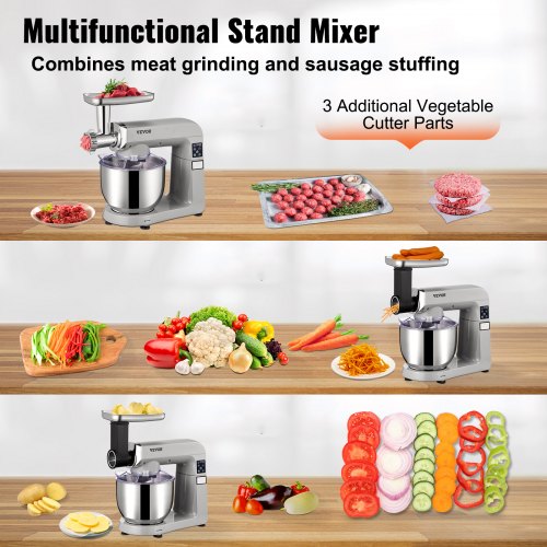 VEVOR 6 in 1 Stand Mixer, 450W Multifunctional Electric VEVOR 6 in 1 Stand Mixer, 450W Multifunctional Electric