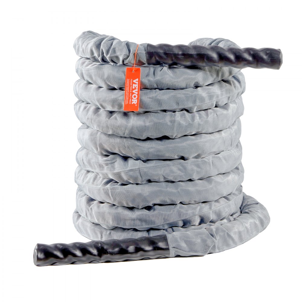 30 M Guide Rope VEVOR Battle Rope, 1.5 Inch Diameter 30Ft Length Polyester Exercise ...