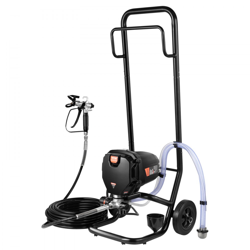 VEVOR 750W Stand Airless Paint Sprayer, 3000PSI High Efficiency ...