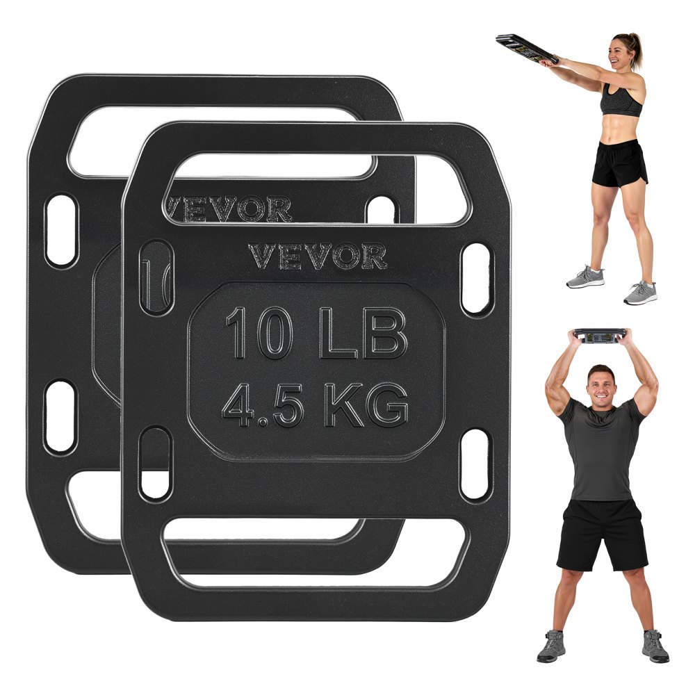 VEVOR Cast Iron Ruck Weights for Backpack, 10LB Pair Ruck Plate, Weight ...