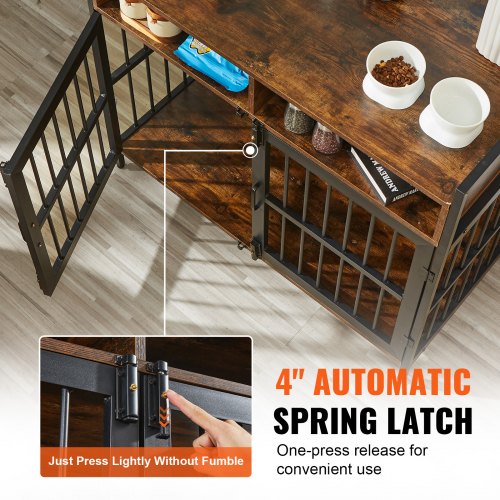 Stunning Dog Crate With Automatic Door And Storage image