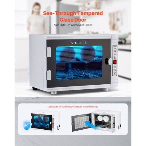 VEVOR UV Sterilizer Machine for Salon - 12L,185nm, 5-60min
