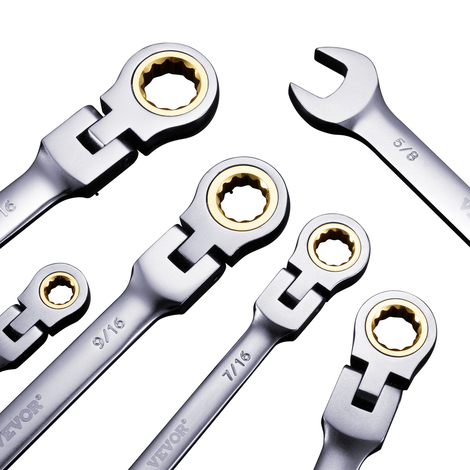 VEVOR Flex Head Ratcheting Wrench Set – 72-Tooth Ratchet