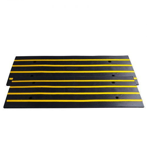 VEVOR Rubber Curb Ramp for Driveway 2 Pack, 15T Heavy Duty Sidewalk ...