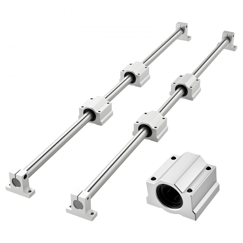 VEVOR Linear Rail Kit, SFC25, 2Pcs 1000 mm (39.4 inch) Linear Motion ...