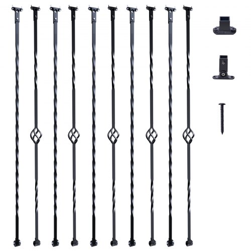 VEVOR Staircase Metal Balusters, 44'' x 1/2