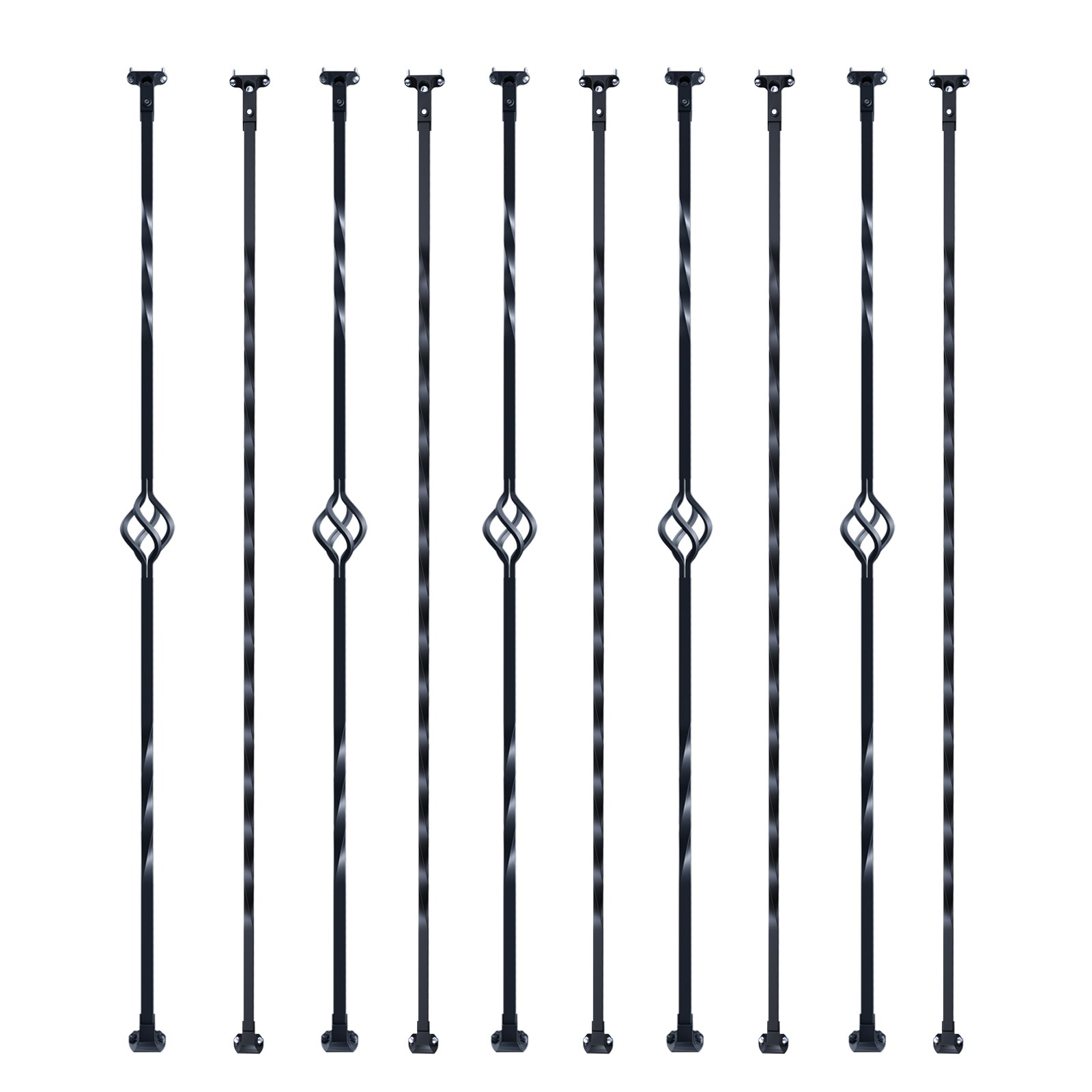 VEVOR Staircase Metal Balusters, 44'' x 1/2