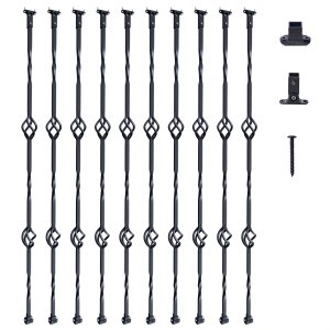 VEVOR Staircase Metal Balusters, 44'' x 1/2