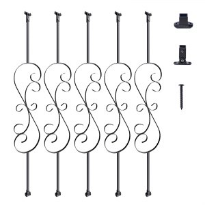 VEVOR Staircase Metal Balusters, 44'' x 1/2