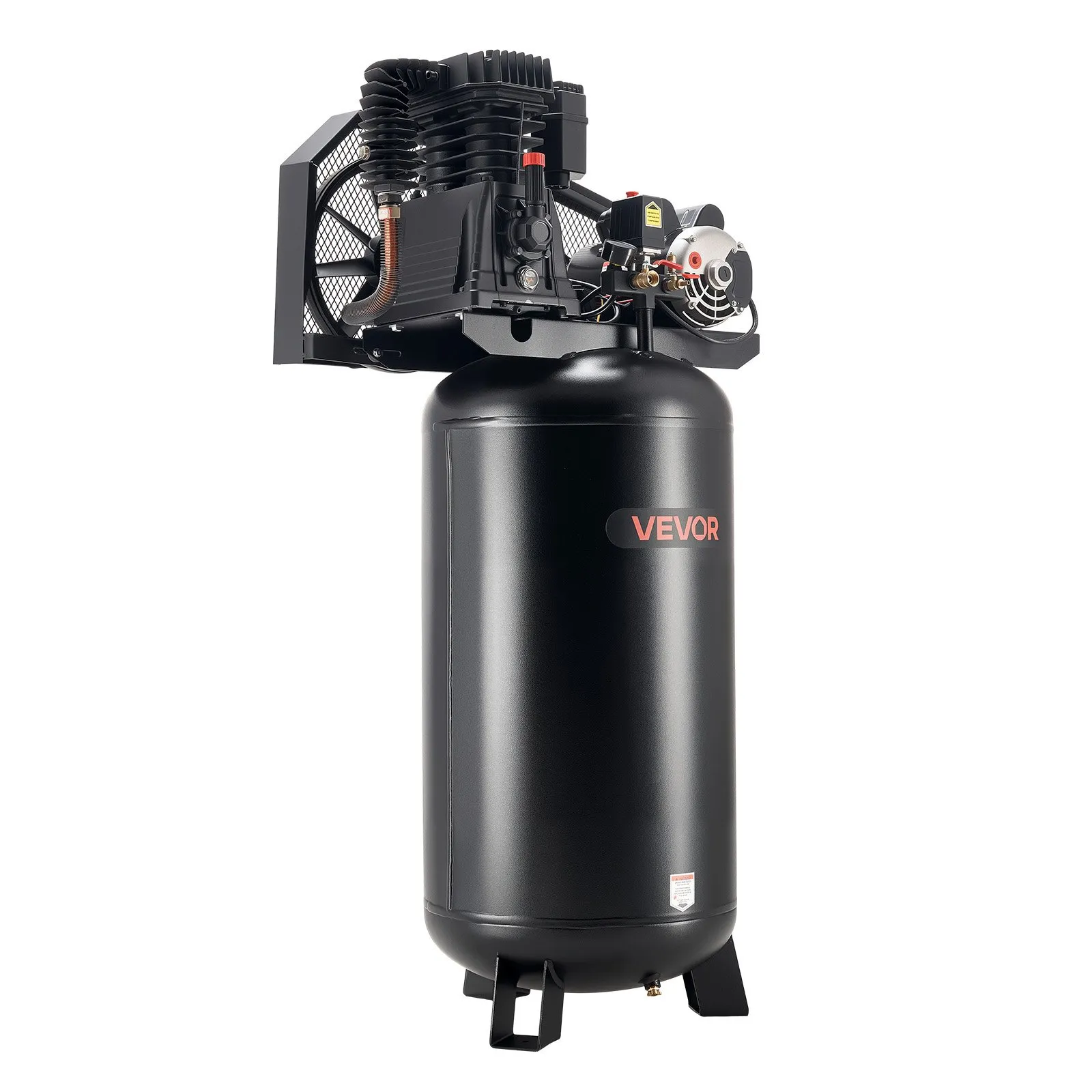 VEVOR 60 Gallons Heavy-Duty Air Compressor, 5HP 12 SCFM at 90PSI Air ...
