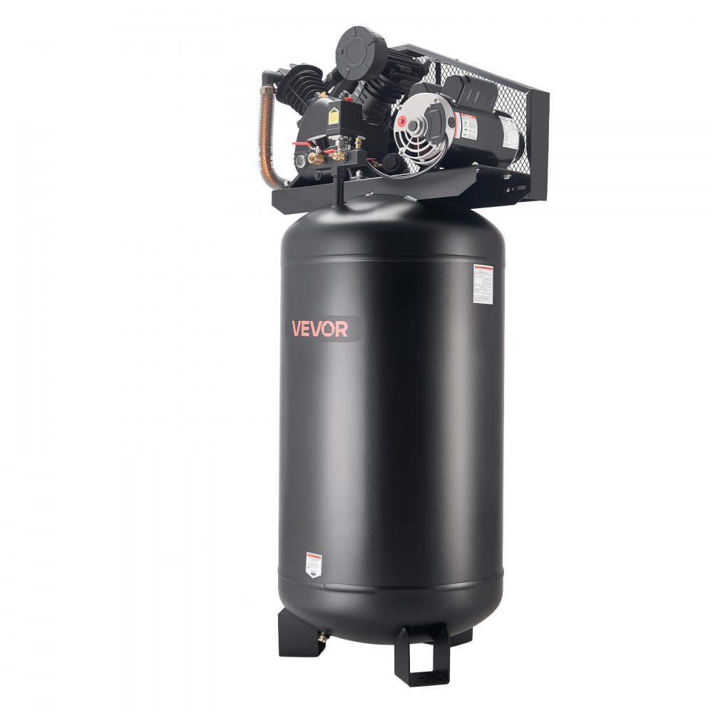 VEVOR 80 Gallons Heavy-Duty Air Compressor, 5HP 10 SCFM at 90PSI Air ...