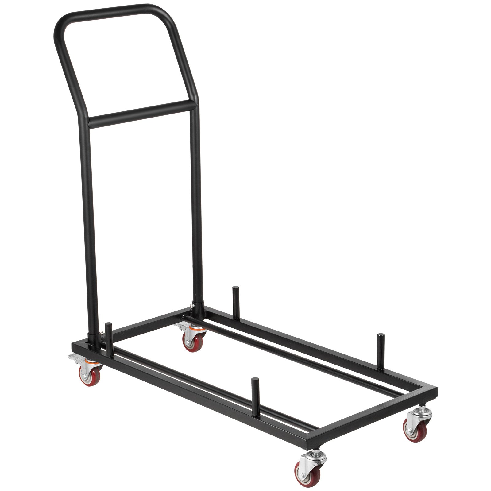 Folding Chair Cart Dolly for 36 Folding Chairs Black LShaped Steel