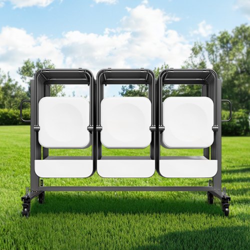 Folding Chair Rack Cart for 42 Chairs or 12 Tables of 400 LBS with ...