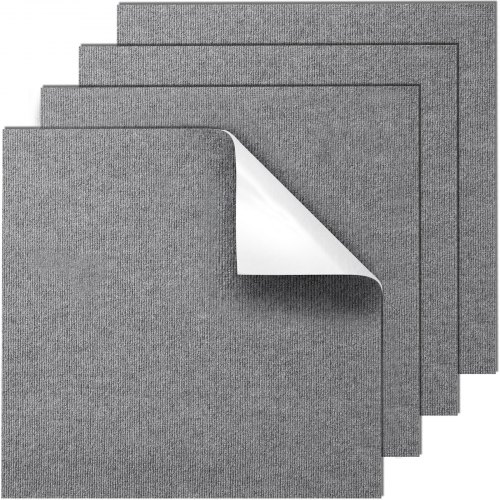 VEVOR Carpet Tiles Peel and Stick, 24” x 24” Squares Self Adhesive