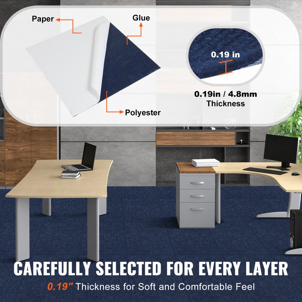 12x12 Inch Peel And Stick Carpet Tiles With Soft Pad – Self-Adhesive Removable Floor Squares For Bedroom, Office, Rental – Easy DIY (10 Pack, White