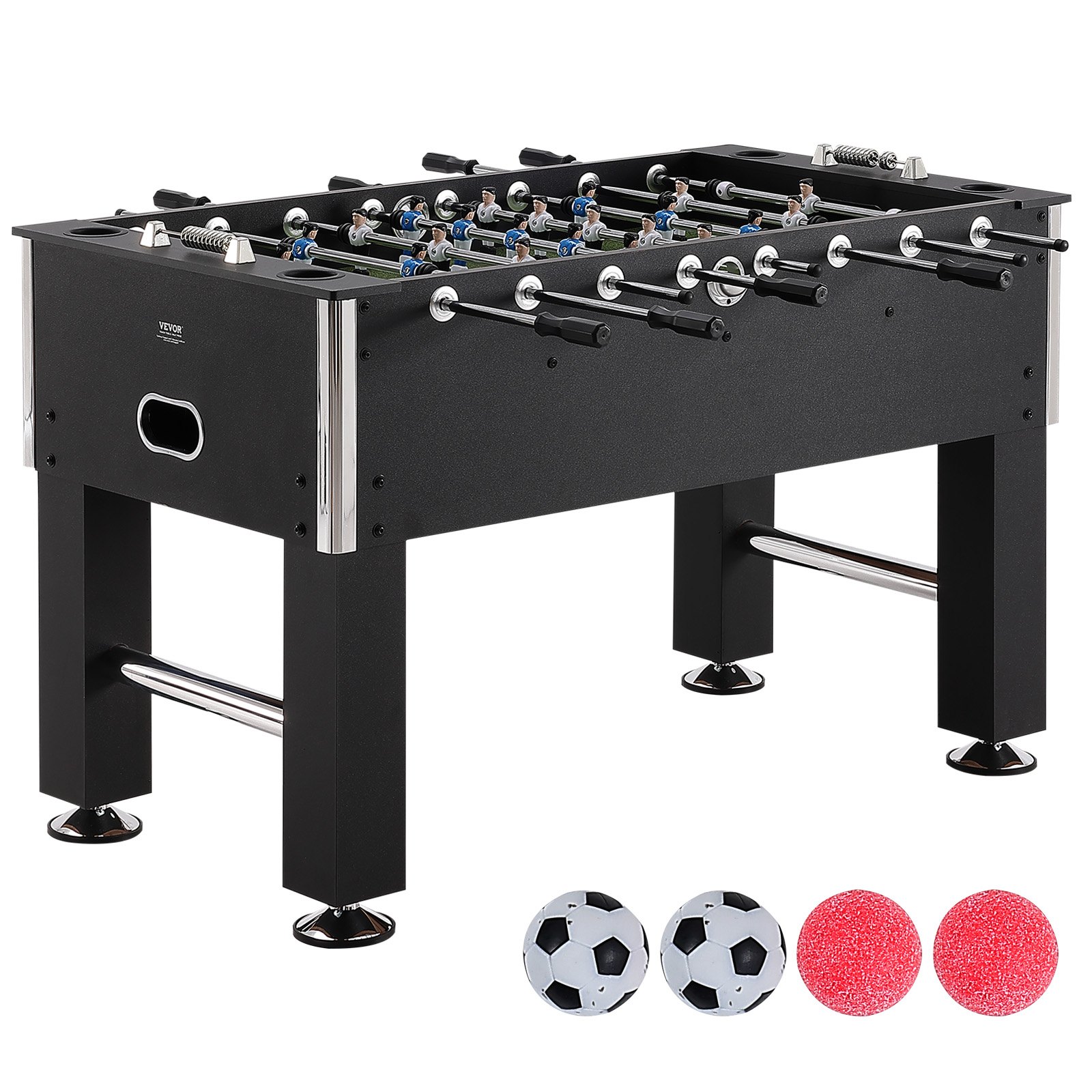 VEVOR Foosball Table, 55 Inch Standard Size Foosball Table, Indoor Full ...