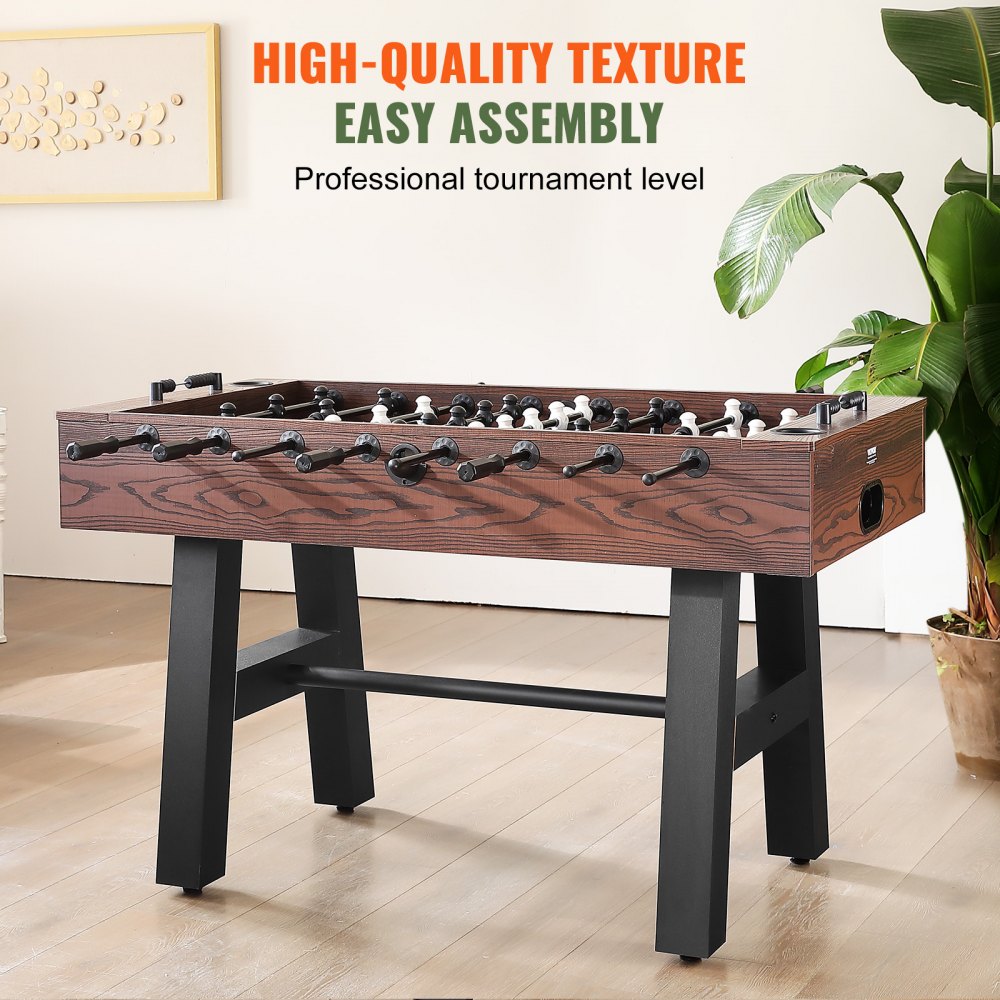 VEVOR Foosball Table, 55 inch Standard Size Foosball Table, Indoor Full ...