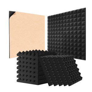 JBER Lot De 48 Panneaux Acoustiques En Mousse, 2,5 X 30,5 X 30,5