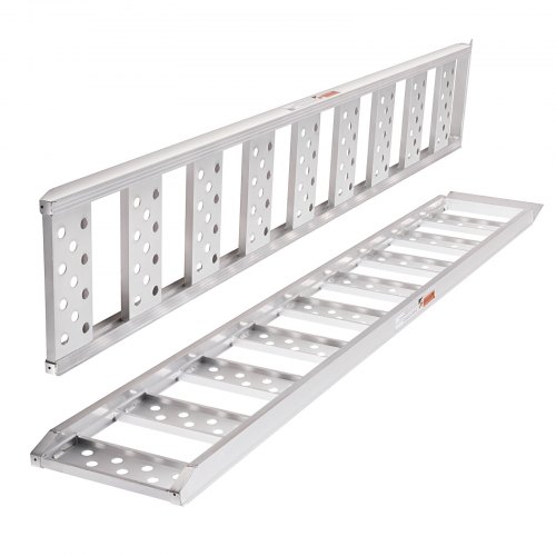 VEVOR Aluminum Ramps, 1250lbs, Straight Ramp with Treads and Load ...