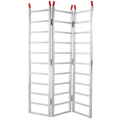 VEVOR Tri-Fold Aluminum Loading Ramp 1500 lbs 77" x 54" for Tractors